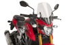 PUIG Z-Racing Clear Windscreen Suzuki GSX-S750 2017-2021 - Double-height windscreen For Suzuki GSX-S750 2017-2021