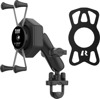 Rail Mount with X-Grip Cradle for Cell Phones/Phablets - Ram Lg X-Grip U-Bolt Mnt Pack Rail Mount with X-Grip Cradle for Cell Phones/Phablets - Ram Lg X-Grip U-Bolt Mnt Pack