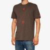 100% Astra Tee Brown Heather Large - Men's Cotton Blend