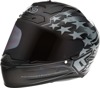 6D ATS-1R Patriot Helmet Black Large - Full face carbon helmet, black, large