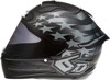 6D ATS-1R Patriot Helmet Black Large - Full face carbon helmet, black, large