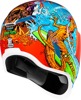ICON Airform Dino Fury Helmet - Small, Blue/Gloss - Full-face helmet with Dino Fury graphic
