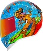 ICON Airform Dino Fury Helmet - Small, Blue/Gloss - Full-face helmet with Dino Fury graphic