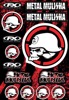 Factory Effex Metal Mulisha Sticker Kit 2 Multicolor