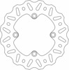 Moto-Master Nitro Rear Brake Rotor For Kawasaki KX85 KX100 KX112 - Rear brake rotor for Kawasaki KX85, KX100, KX112