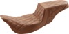 Step-Up Lattice Stitched 2-Up Seat Brown - For Harley Touring Step-Up Lattice Stitched 2-Up Seat Brown - For Harley Touring
