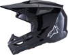 Alpinestars SM3 Solid Helmet Black Gloss Medium - Gloss black SM3 helmet, size medium