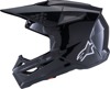 Alpinestars SM3 Solid Helmet Black Gloss Medium - Gloss black SM3 helmet, size medium