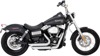 Vance & Hines Shortshots Staggered Exhaust Chrome Fits HD Dyna 12-17