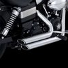 Vance & Hines Shortshots Staggered Exhaust Chrome Fits HD Dyna 12-17