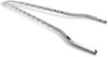 Chrome Twisted Sticks Sissy Bar - Round Bar, 30" Tall 11" Wide