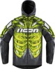 ICON Airform Manik'R Jacket Men's 2XL Green/Gray - Men's 2XL jacket with Manik'R graphic