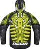 ICON Airform Manik'R Jacket Men's 2XL Green/Gray - Men's 2XL jacket with Manik'R graphic