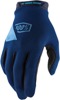 Men's Ridecamp Gloves - Navy/Slate Blue, Size S by 100% Men's Ridecamp Gloves - Navy/Slate Blue, Size S by 100%