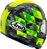 Arai Regent-X Patch Helmet Large Yellow Matte - Full-face helmet with matte yellow finish