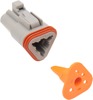 3 Wire Deutsch Connector Gray Namz DP-3G 3 Wire Deutsch Connector Gray Namz DP-3G