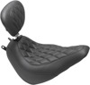Tripper Diamond Wide Solo Seat w/Backrest - For 18-19 HD FLDE FLHC Tripper Diamond Wide Solo Seat w/Backrest - For 18-19 HD FLDE FLHC