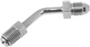 Universal Brake Line Fitting - Tube, 3/8" 24 inverted flare - #3 male w/45" bend Universal Brake Line Fitting - Tube, 3/8" 24 inverted flare - #3 male w/45" bend