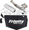 2-1 Stinger Brushed Aluminum Full Exhaust & Backplate - 14-20 RZR XP