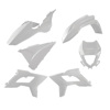 White 2021+ Restyle Bodywork Plastics Kit w/ Headlight Mask - For 18-19 Beta Full Size Enduro Models