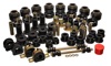 Black Hyper-Flex Master Bushing Kit - Fits 94-01 Ram 1500 2WD / 94-02 2500/3500 2WD