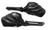 Kuryakyn Skeleton Hand Mirrors Black/Black â€“ 5"x3" ECE-Compliant