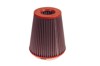 Conical Air Filter w/Metal Top - 141mm ID / 206mm H - Twin Air Inlets