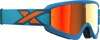 EKS Brand Flat Out Mirror Goggle Cyan/Fluorescent Orange Red Mirror Lens