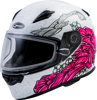 FF-49S FULL-FACE YARROW SNOW HELMET WHITE/PINK - Large FF-49S FULL-FACE YARROW SNOW HELMET WHITE/PINK - Large