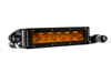 6 In LED Light Bar Single Row Straight SS6 - Amber Wide Light Bar (Single)