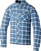 RST Kevlar Lumberjack CE Shirt Blue/Grey XS - Protective riding shirt in blue/grey, size XS