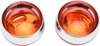 Deep Dish Bezels With Amber Lenses