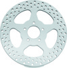 Bikers Choice 11.5in Polished Front 5-Spoke Brake Rotor For 00-17 Big Twin - Front rotor fits 00-17 Big Twin, 11.5in polished