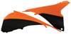Air Box Covers - Black/Fluorescent Orange - For 13-16 KTM 125-450 SX/XC