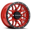 Krank Wheel 4/110 14X7 5+2 +10MM Black/Red