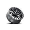 Raceline Krank XL 20x7 Satin Black Wheel 4/156 0mm Offset - 20x7 Satin Black Wheel 4/156 0mm Offset For ATV/UTV