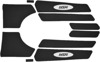 WSM Traction Mat Black For Yamaha XLT 800 1200 XL 800 1200 LTD - Black traction mat set for Yamaha WaveRunner XLT/XL