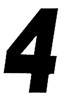 Dirt Digits 7" Black #4 Decal 3-Pack - 7" Black #0 Decal 3-Pack