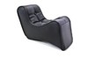 Drag Specialties Rear Scorpion Solo Pad Black Vinyl Passenger Seat - Rear passenger solo pad, black, for custom applications