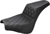 Step-Up Front Lattice Stitch 2-Up Seat - Black - For 18-20 Harley FXBB Step-Up Front Lattice Stitch 2-Up Seat - Black - For 18-20 Harley FXBB