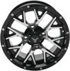 QuadBoss Barbwire 14x7 4/110 Black Machined Wheel
