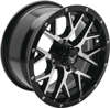 QuadBoss Barbwire 14x7 4/110 Black Machined Wheel