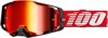 100 Percent Armega Goggles Red Mirror Red Lens Offroad - Red offroad goggles with mirror red lens