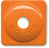 Woodys Square Digger Aluminum Support Plates Orange 48 Pack - 48 orange aluminum support plates for snowmobile studs