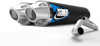 Comp Series DUAL Full Exhaust w/Black Mufflers - 04+ KFX700 Comp Series DUAL Full Exhaust w/Black Mufflers - 04+ KFX700