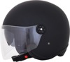 FX-143 3/4 Open Face Helmet Matte Black w/Smoke Shield Medium