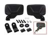 Bronco Universal Side Mirrors Pair for 1.5-2.0in Bars - Universal side mirrors, fits 1.5"-2.0" bars
