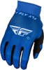 Pro Lite Gloves Blue/White 2X For FLY RACING - Ultra-lightweight race gloves, size 2X