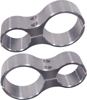 Polished Shock Clamps - 1.75" Cage / 2.5" Shock Reservoir For RZR