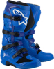 Alpinestars Tech 7 Boots Blue Size 10 Men's - Off-road riding boots with advanced protection